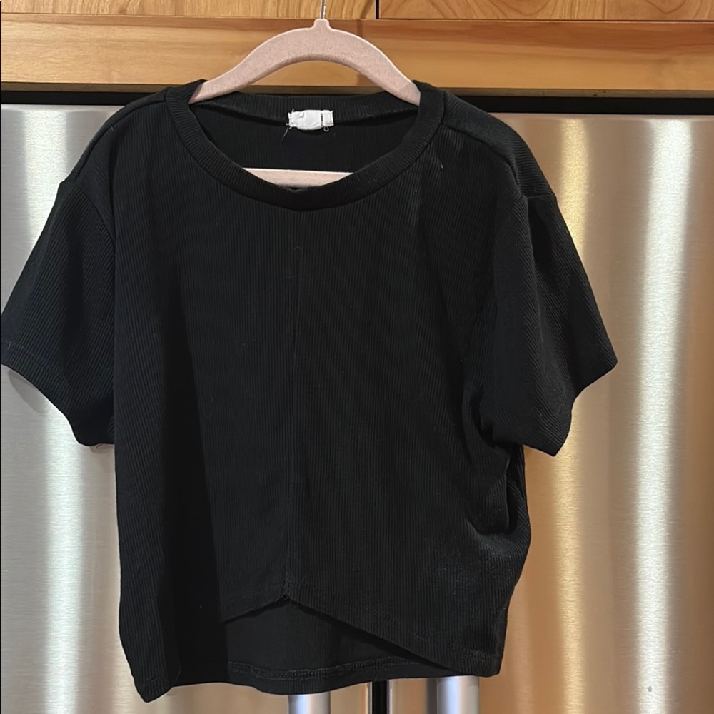 Garage Black Crop Top
